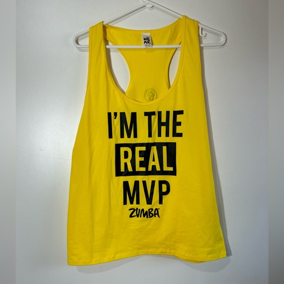 ZUMBA ZUMBA INSTRUCTOR RACERBACK YELLOY IN SIZE XXL - Picture 4 of 5